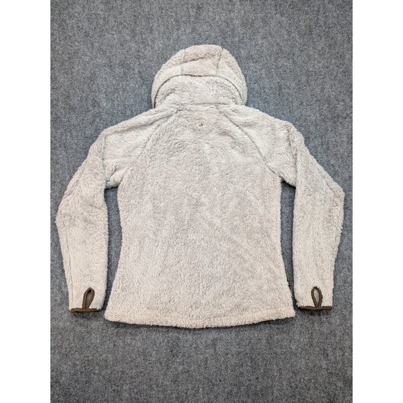 Kuhl Flight Jacket Women's Fleece Hooded Full Zip Up Sherpa Beige Medium - Picture 10 of 11